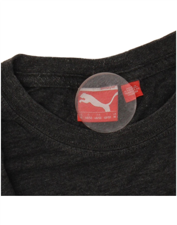 Tricou grafic PUMA pentru bărbați Top Medium Gri Flecked