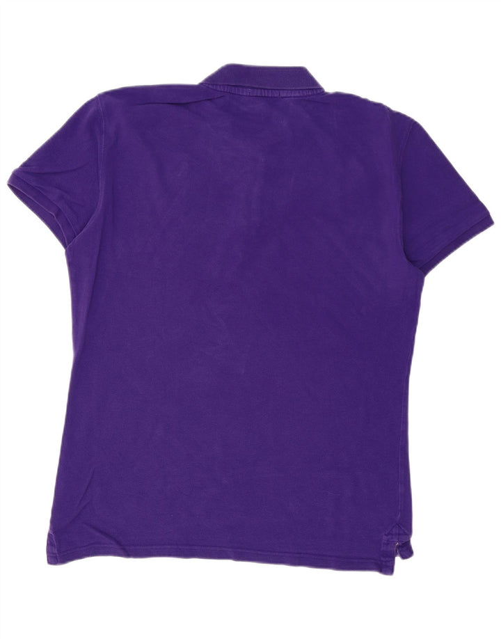 GAS Tricou polo cu grafică pentru bărbați, bumbac violet mare