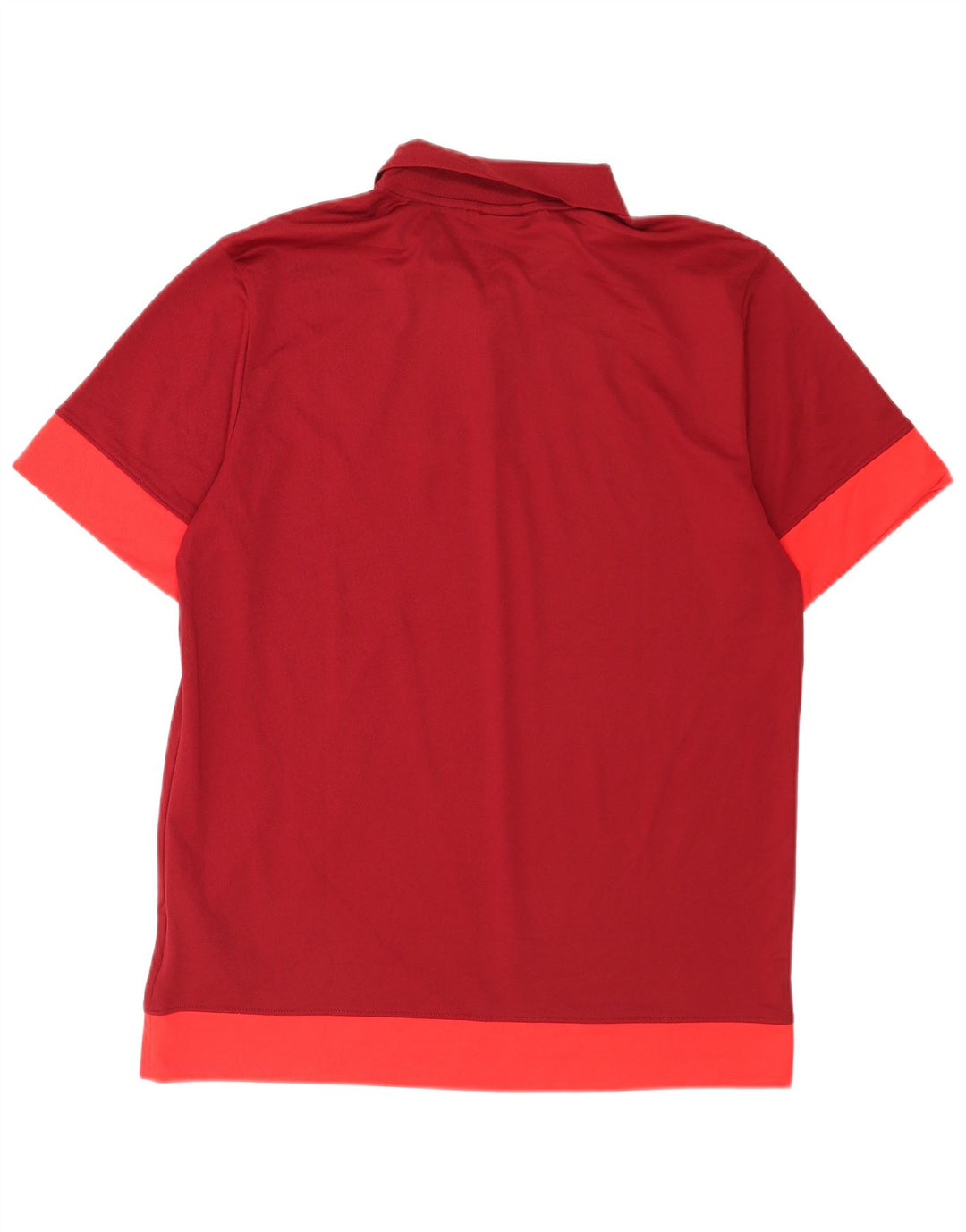 Tricou polo Nike pentru bărbați Dri Fit, mare, roșu, poliester color bloc