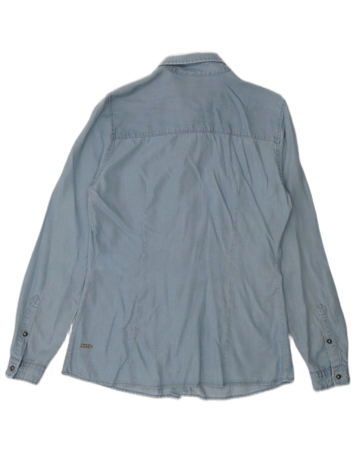 Cămașă supradimensionată pentru femei Hugo Boss UK 6 XS Blue Lyocell