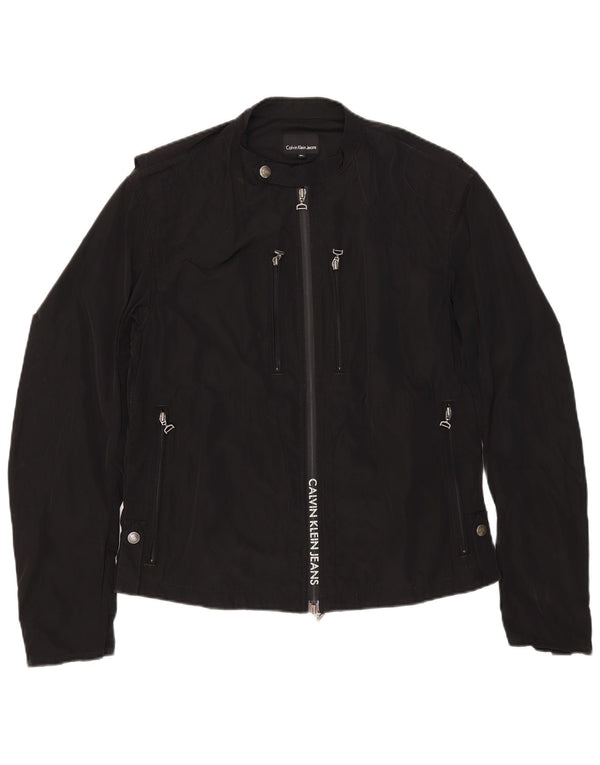 Jachetă Calvin Klein Jeans Graphic Racer pentru bărbați UK 42 XL Negru