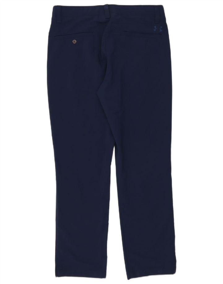 Pantaloni chino drepti pentru bărbați Under Armour W34 L30 poliester bleumarin