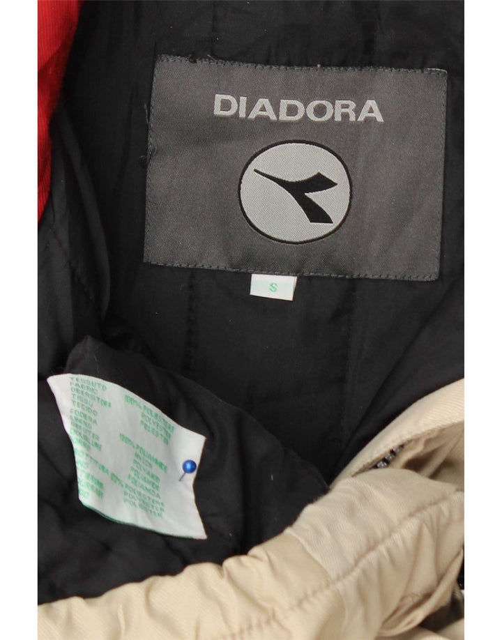 Jachetă de schi grafică Diadora pentru bărbați, mic, alb, din poliester