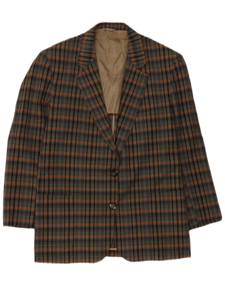 Jachetă pentru femei Ingram Azimut cu 2 nasturi, IT 48 XL, bumbac verde check