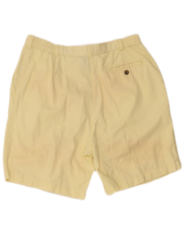 Pantaloni scurți chino cu talie înaltă pentru femei Marks & Spencer UK 18 XL W32 Galben