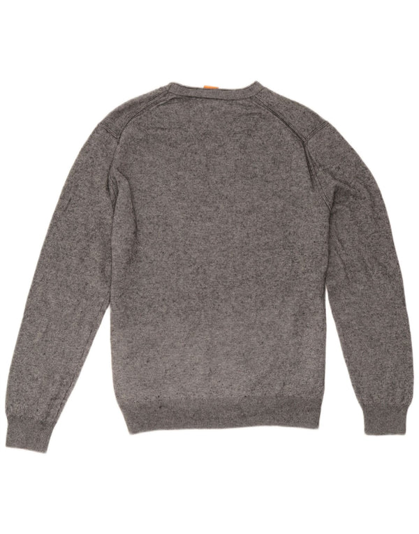 Pulover Hugo Boss pentru bărbați, cu gât crew, XL, bumbac cu pete gri
