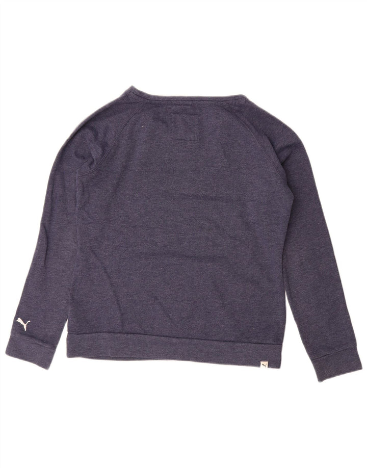 Pulover cu grafic pentru femei Puma UK 14, mare, bleumarin