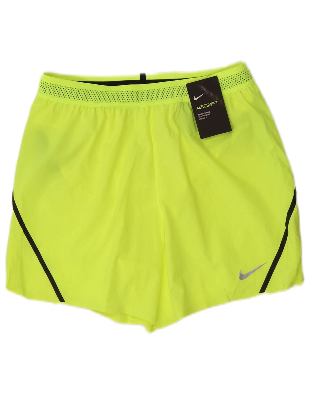 Pantaloni scurți sport Nike pentru bărbați, poliester galben mediu