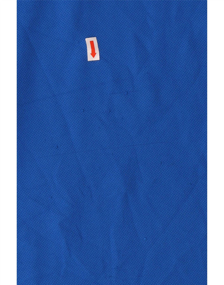 Tricou polo grafic pentru bărbați PUMA, mare, albastru, poliester color bloc