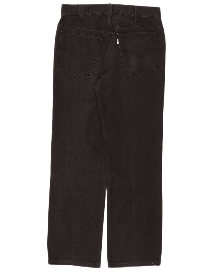 Blugi drepti pentru femei Levi's W32 L28 bumbac negru