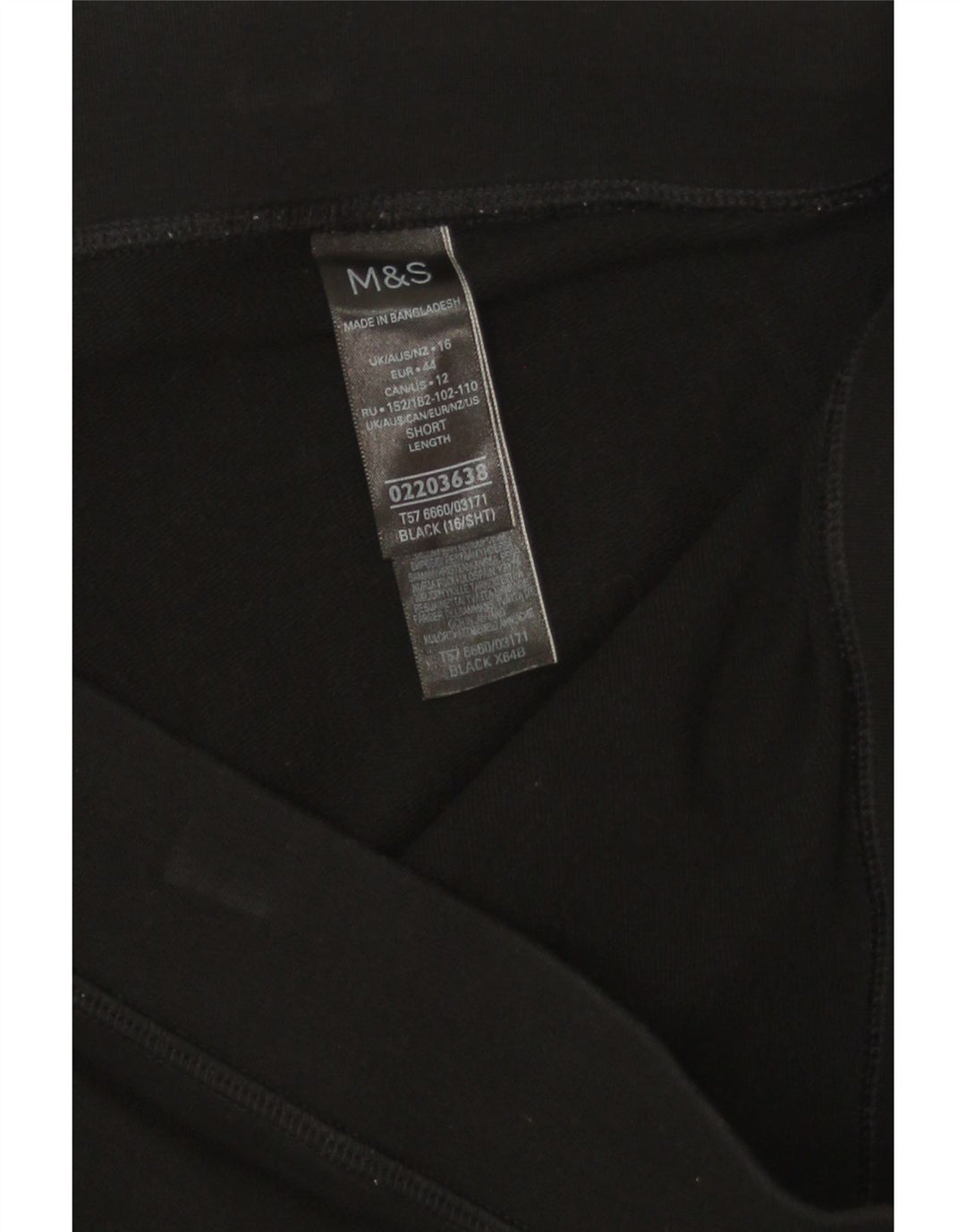 Leggings pentru femei Marks & Spencer UK 16, mare, negru, bumbac
