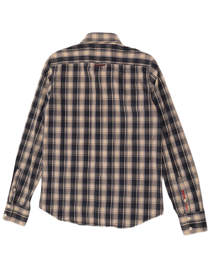 Cămașă pentru bărbați Superdry din bumbac cu carouri albastre mari