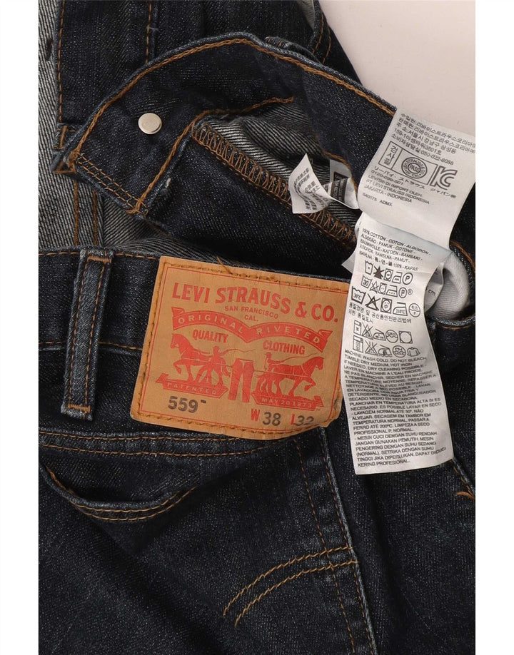 Blugi 559 drepti pentru bărbați Levi's W38 L32 Bumbac bleumarin