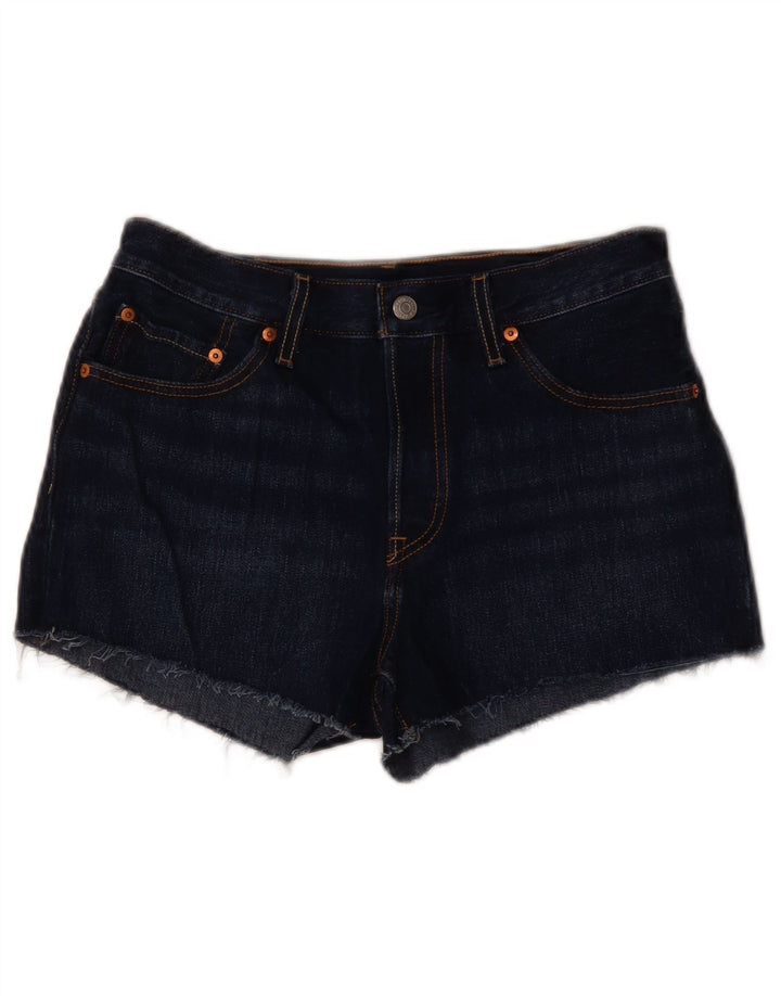 Pantaloni scurți din blugi 501 pentru femei LEVI'S W28 bumbac bleumarin mediu