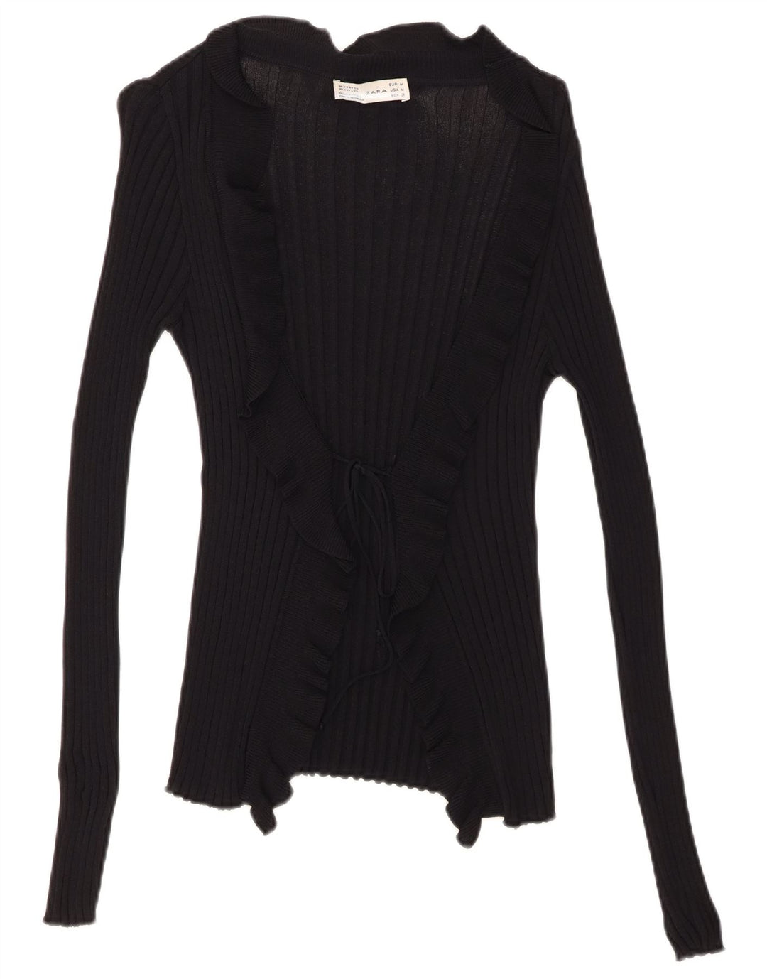 Top cardigan pentru femei Zara UK 12 Medium Negru