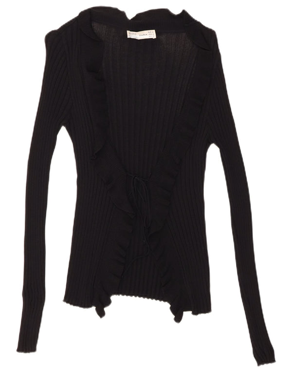 Top cardigan pentru femei Zara UK 12 Medium Negru