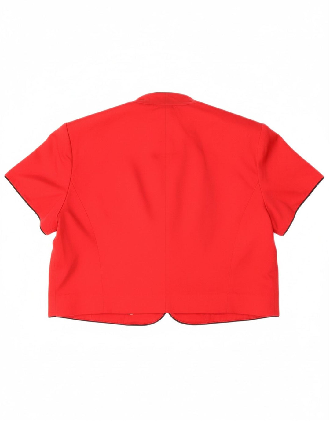 STUDIO Womens Open Bolero Jacket UK 10 Small  Red Cotton