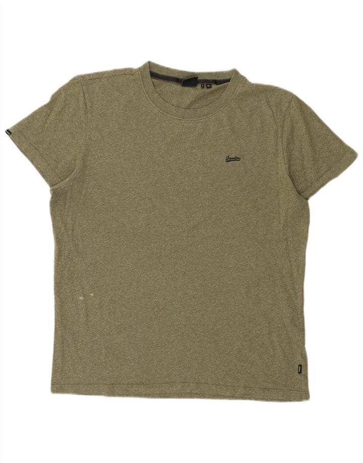 Tricou Superdry pentru bărbați Top XL Kaki Flecked