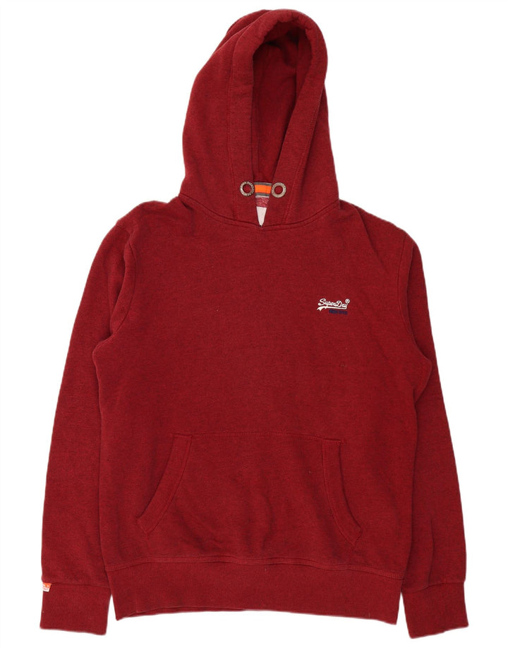 Pulover SUPERDRY pentru bărbați, XL, bumbac cu păsări burgundy