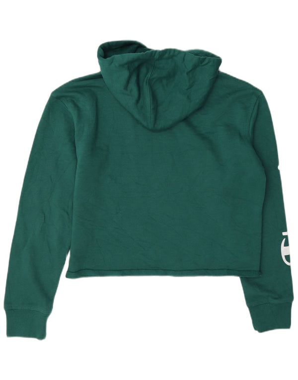 Pulover cu glugă cu grafic supradimensionat pentru femei Champion UK 10 Small Green