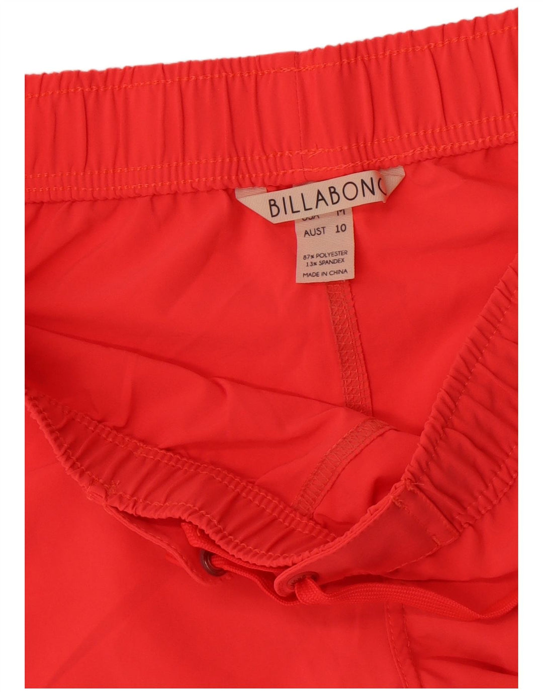 Pantaloni scurți de înot cu grafic pentru femei Billabong UK 14 Poliester roșu mediu