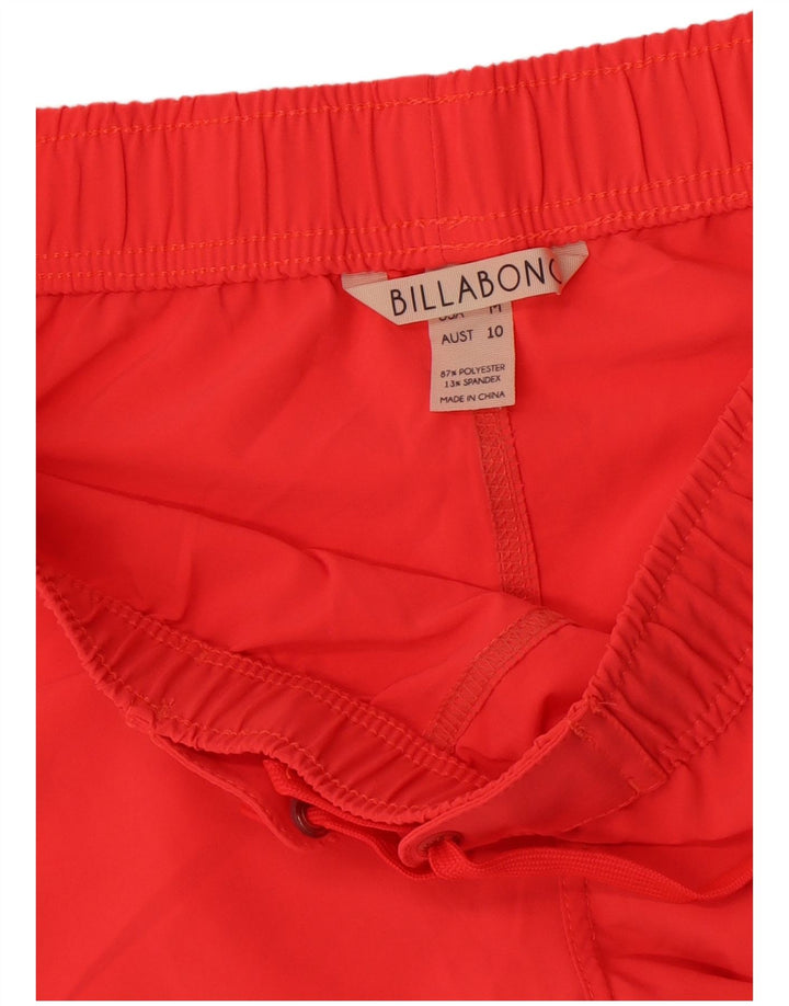 Pantaloni scurți de înot cu grafic pentru femei Billabong UK 14 Poliester roșu mediu