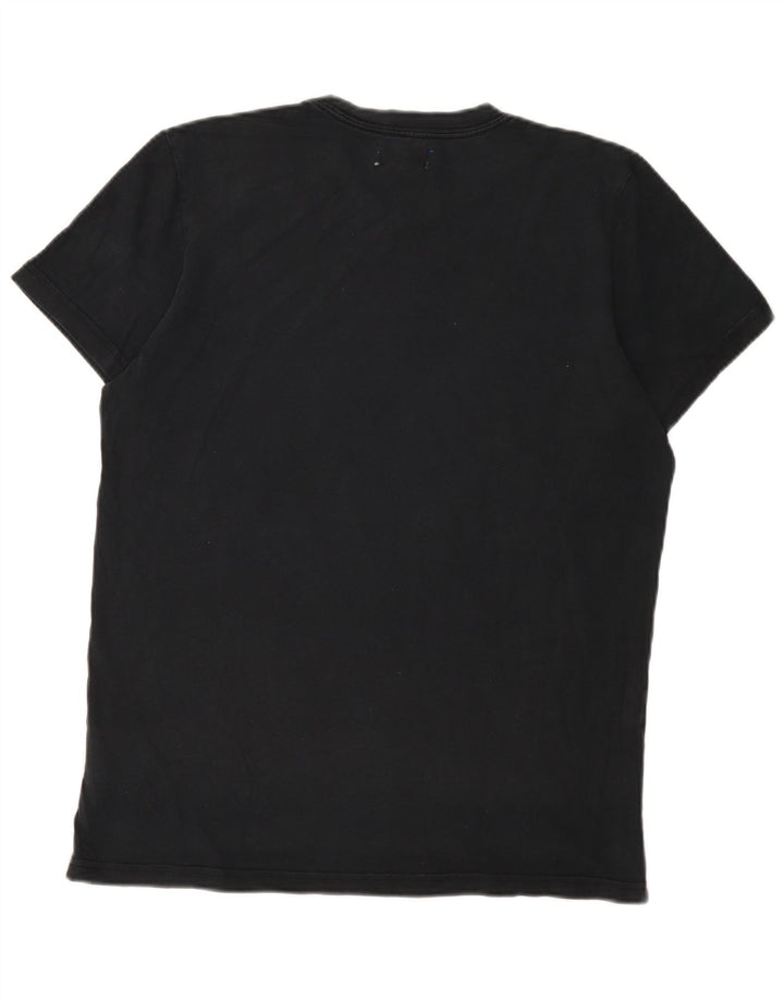Tricou grafic Adidas pentru bărbați Top mediu negru bumbac