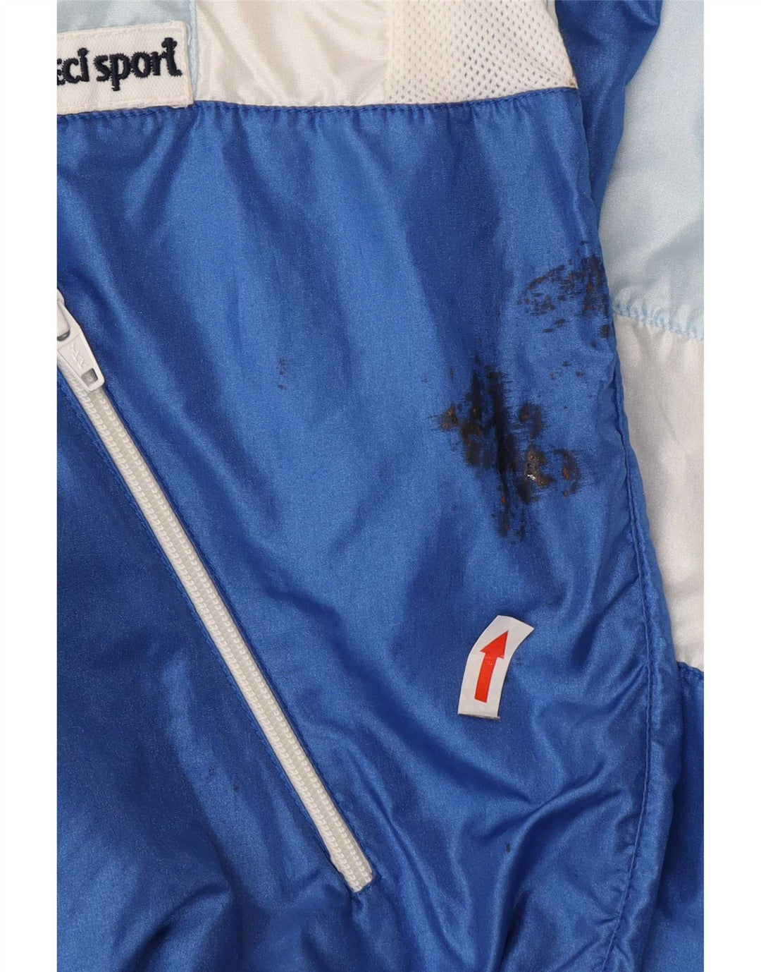 Jachetă de trening supradimensionată pentru femei Vintage IT 44 Medium Blue Colorblock
