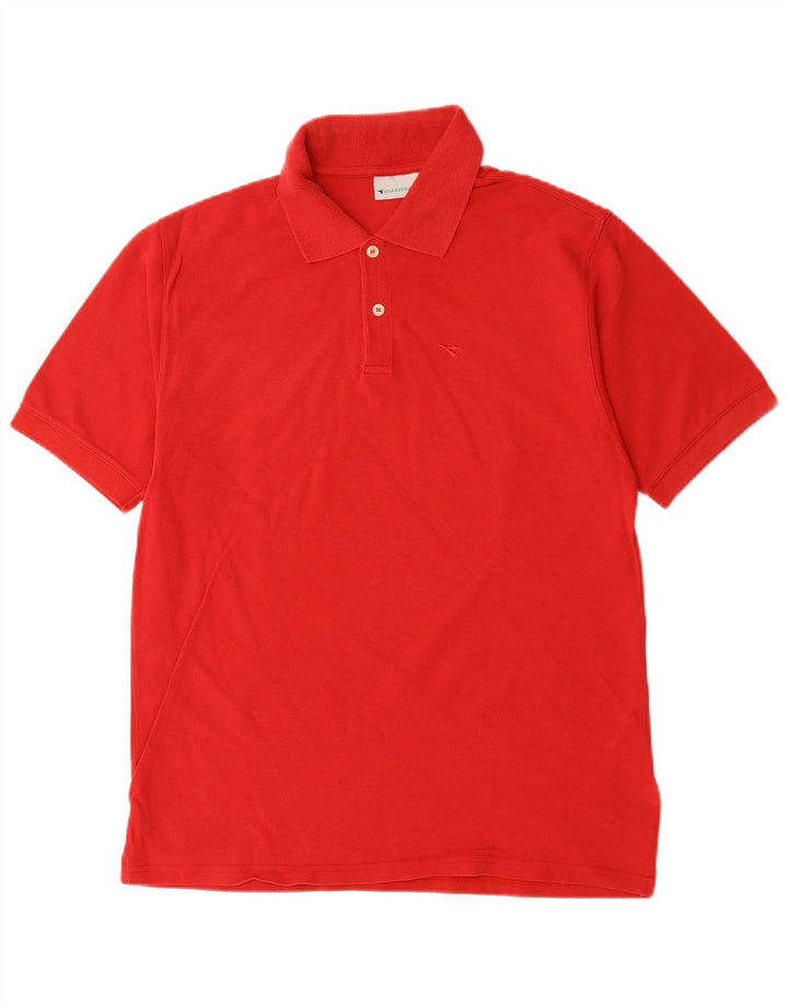 Tricou polo pentru bărbați DIADORA, mare, roșu, bumbac
