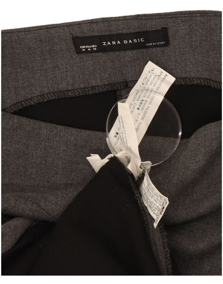 Rochie teacă fără mâneci pentru femei Zara UK 12 Medium Gri Poliester