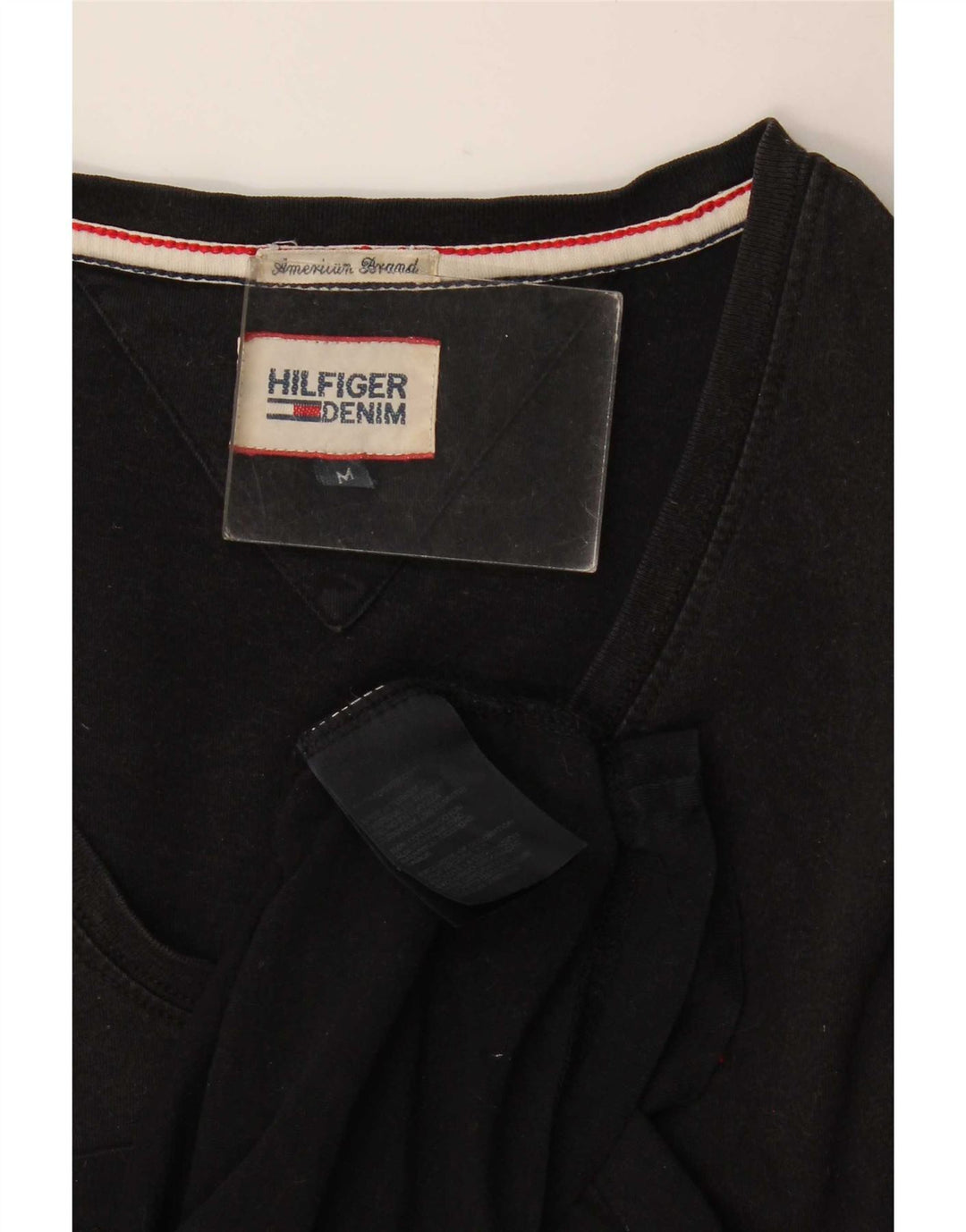 Tricou pentru bărbați Tommy Hilfiger Top mediu negru bumbac