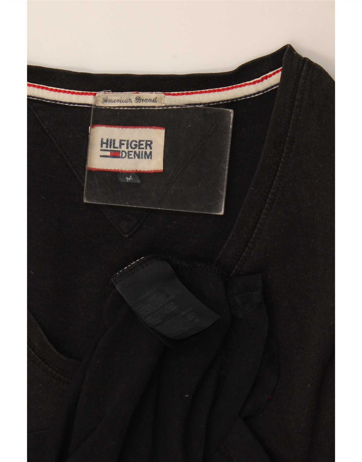Tricou pentru bărbați Tommy Hilfiger Top mediu negru bumbac