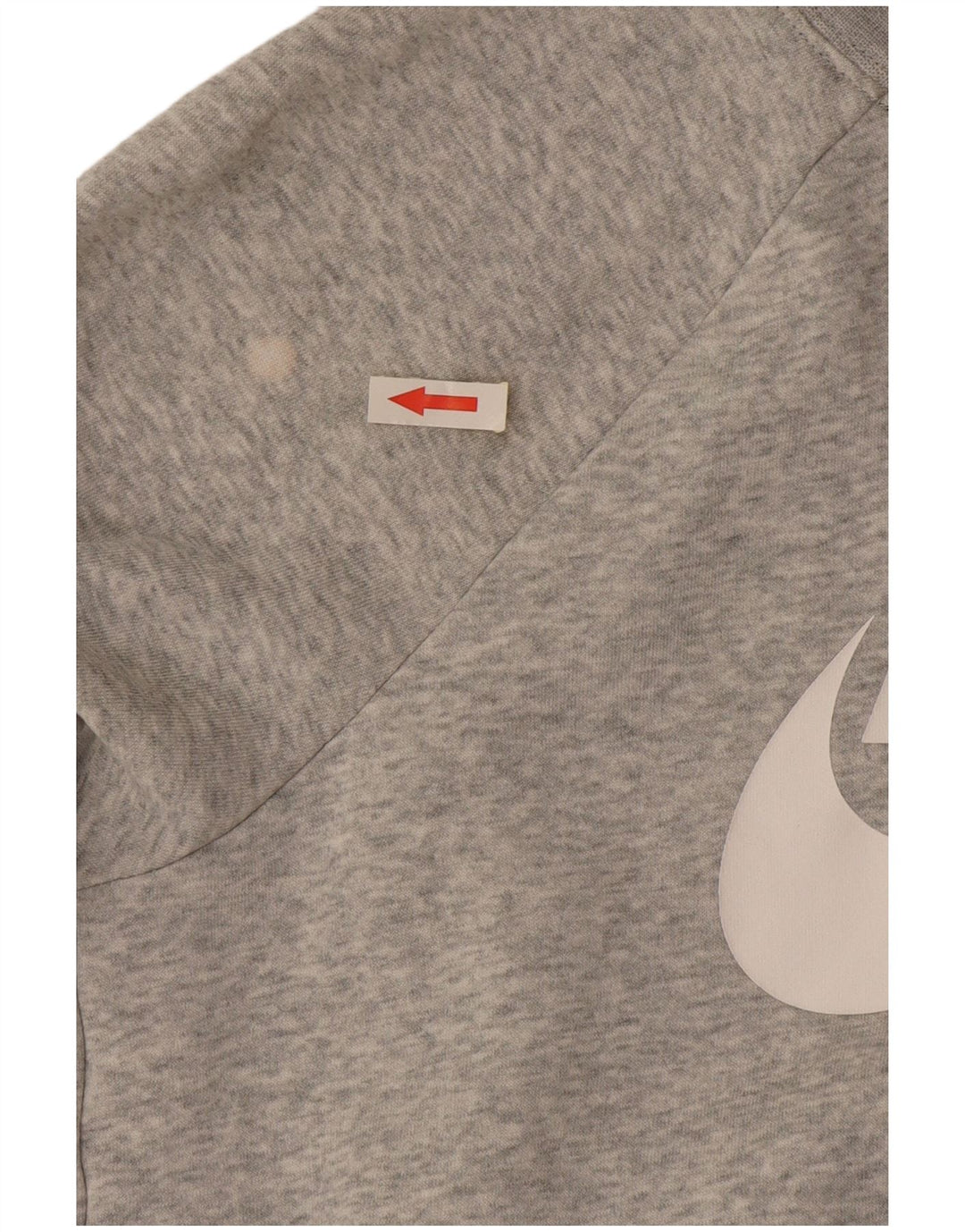 Pulover supradimensionat cu grafic Nike pentru femei UK 10 Bumbac gri mic