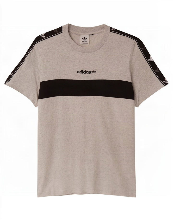 Tricou grafic pentru bărbați Adidas Top Medium Gri Colorblock