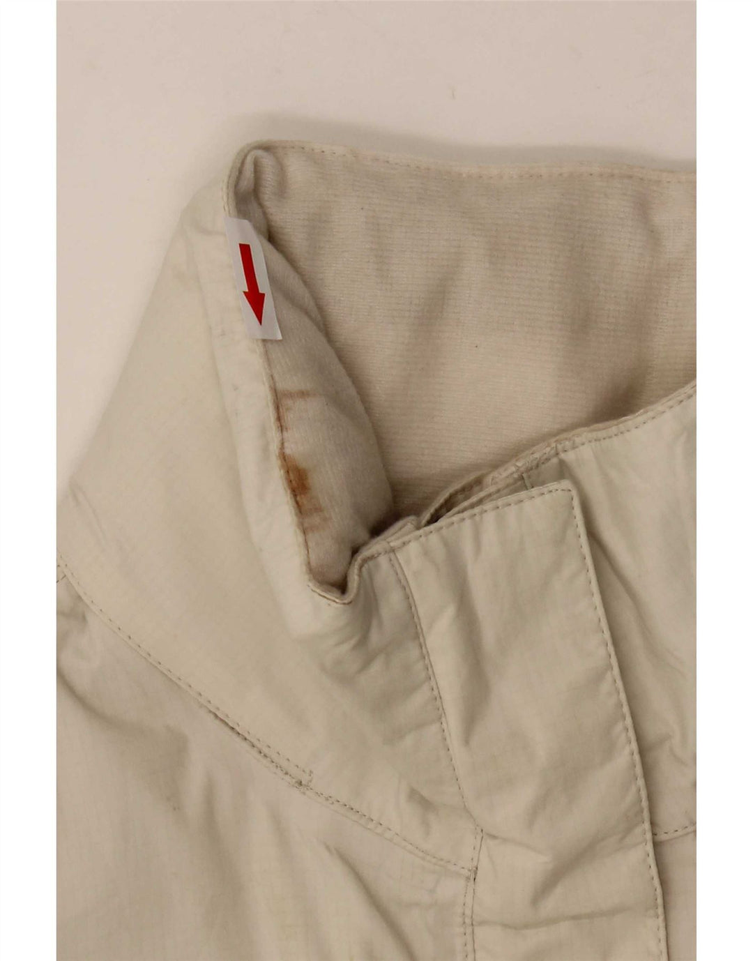 Jachetă de ploaie cu glugă The North Face pentru femei UK 14 Medium White Nylon
