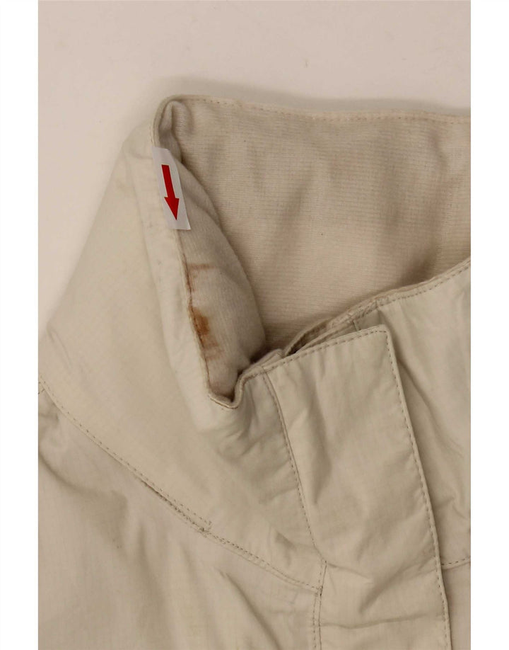 Jachetă de ploaie cu glugă The North Face pentru femei UK 14 Medium White Nylon