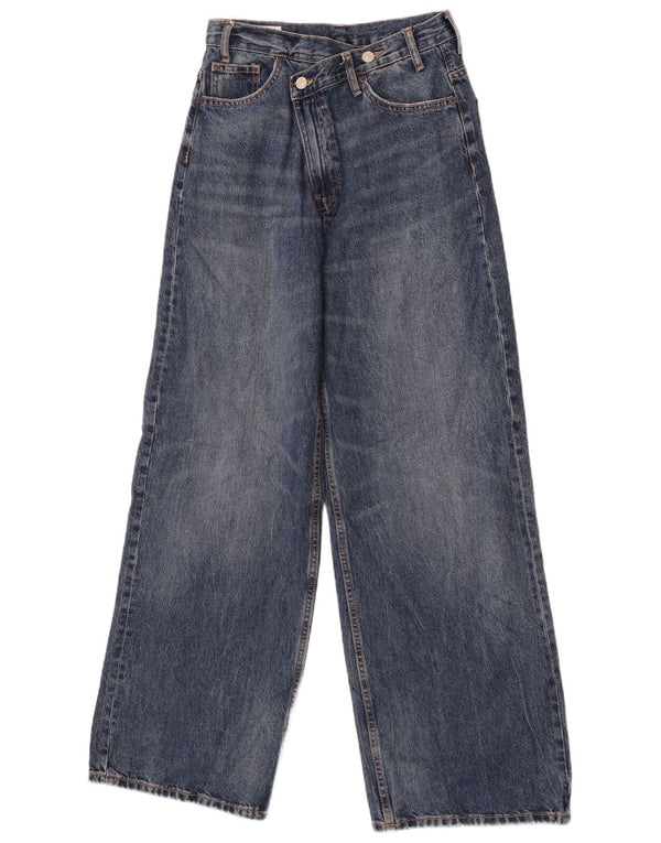 Blugi pentru femei cu picioare largi Zara EU 36 XS W26 L32 Albastru