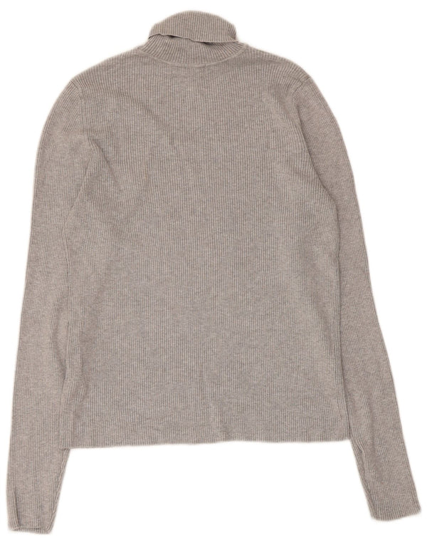 Marks & Spencer Pulover cu gât rulat pentru femei UK 14 Medium Gri Viscose