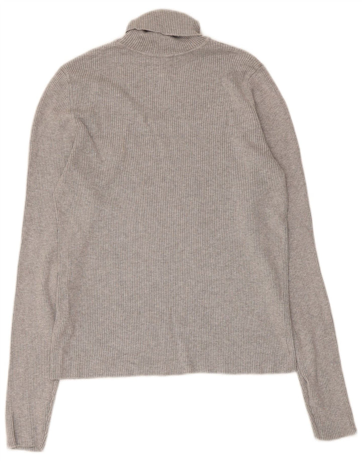 Marks & Spencer Pulover cu gât rulat pentru femei UK 14 Medium Gri Viscose