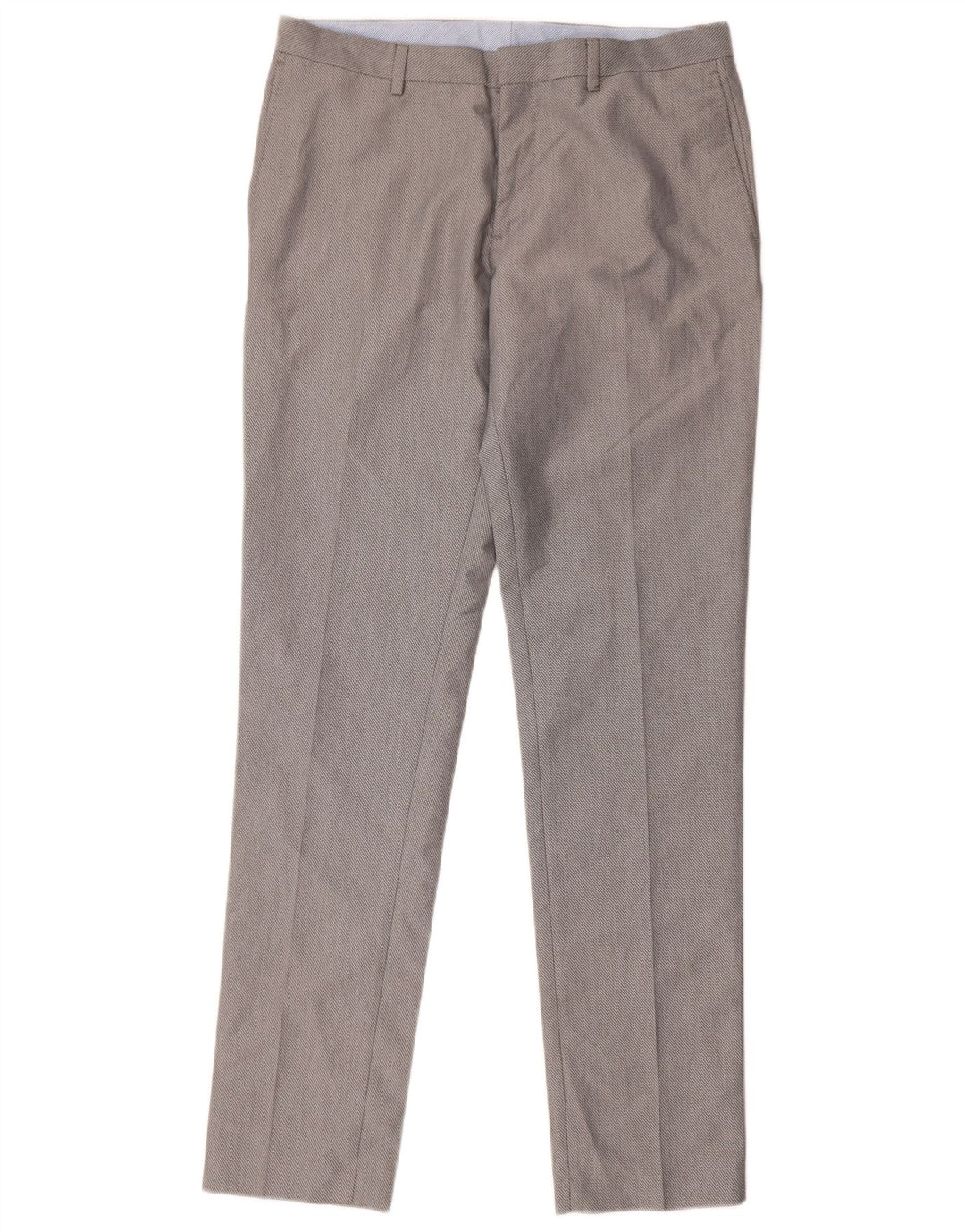 Pantaloni de costum slim pentru bărbați Zara EU 40 Mediu L31 L33 Poliester gri