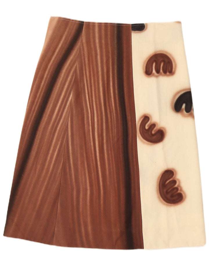 Fustă A-Line Vintage pentru femei W30 Medium White Colorblock