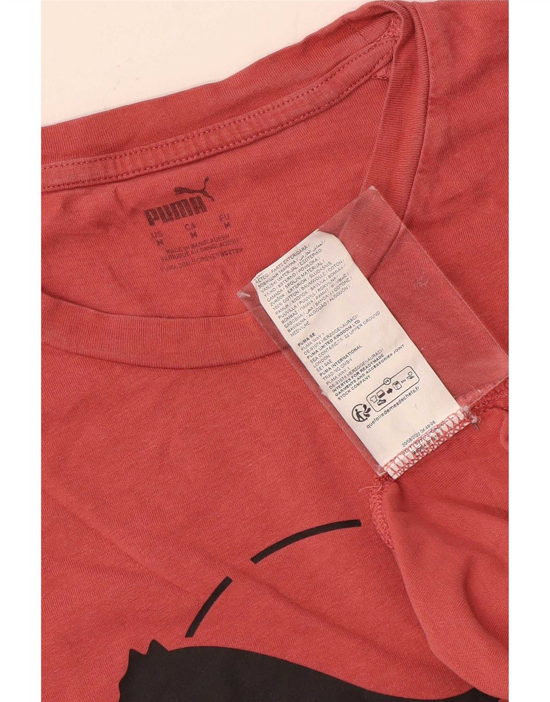Tricou grafic Puma pentru bărbați Top, bumbac roșu mediu