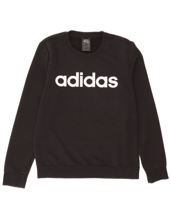 Pulover de hanorac grafic Adidas pentru femei UK 8/10 Small Gri
