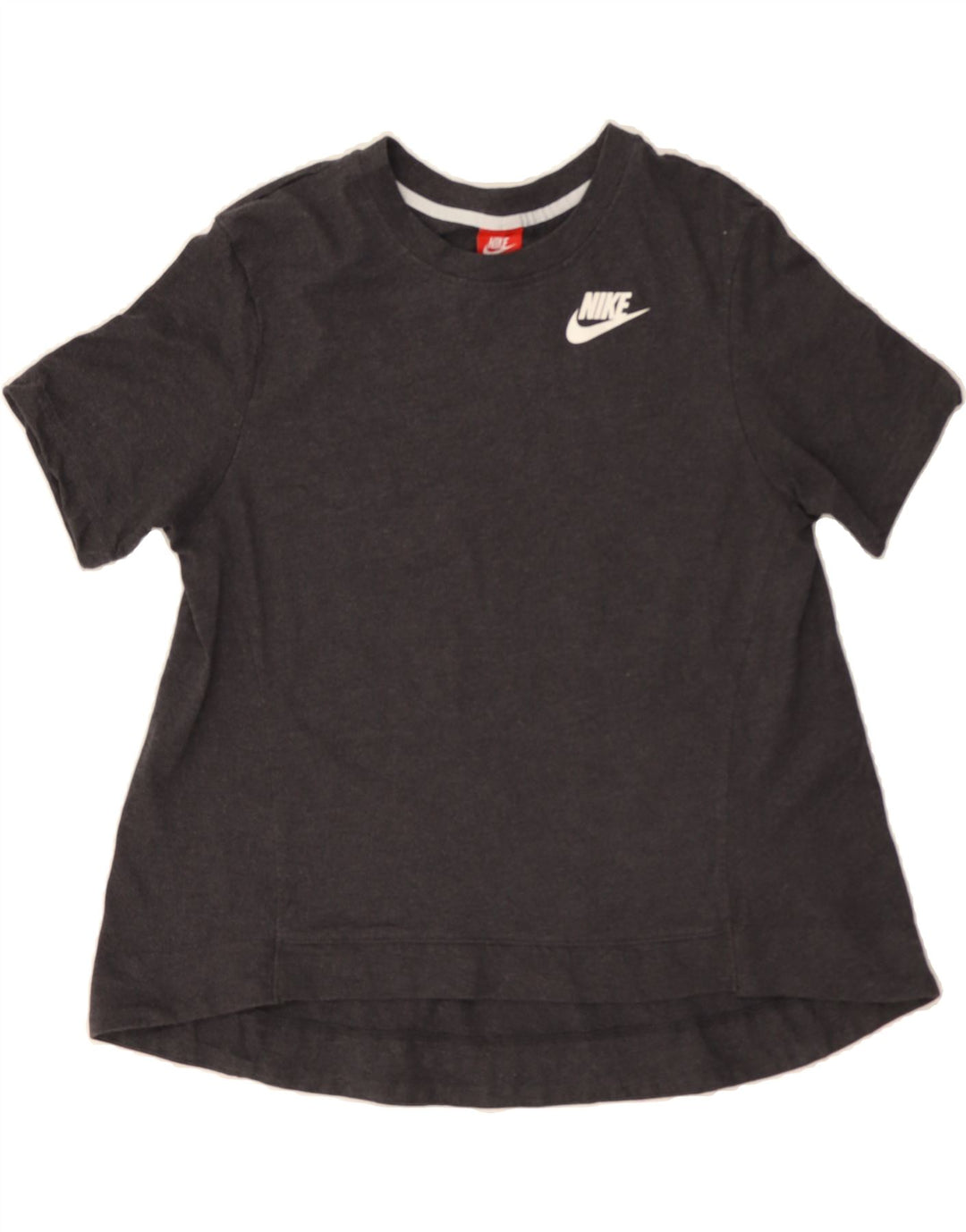 NIKE Womens T-Shirt Top UK 16 Large Grey Cotton Vintage Nike and Second-Hand Nike from Messina Hembry 