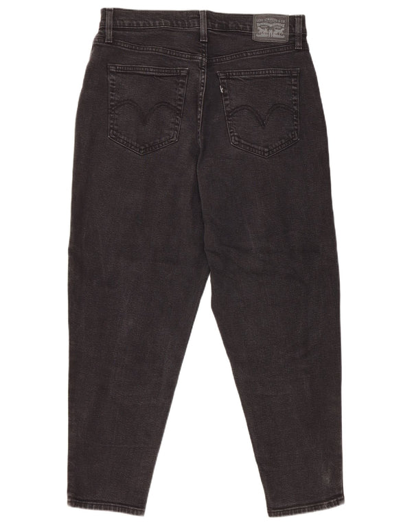 Levi's Womens Mom Jean High Waist Tapered Jeans W30 L27 Black Cotton