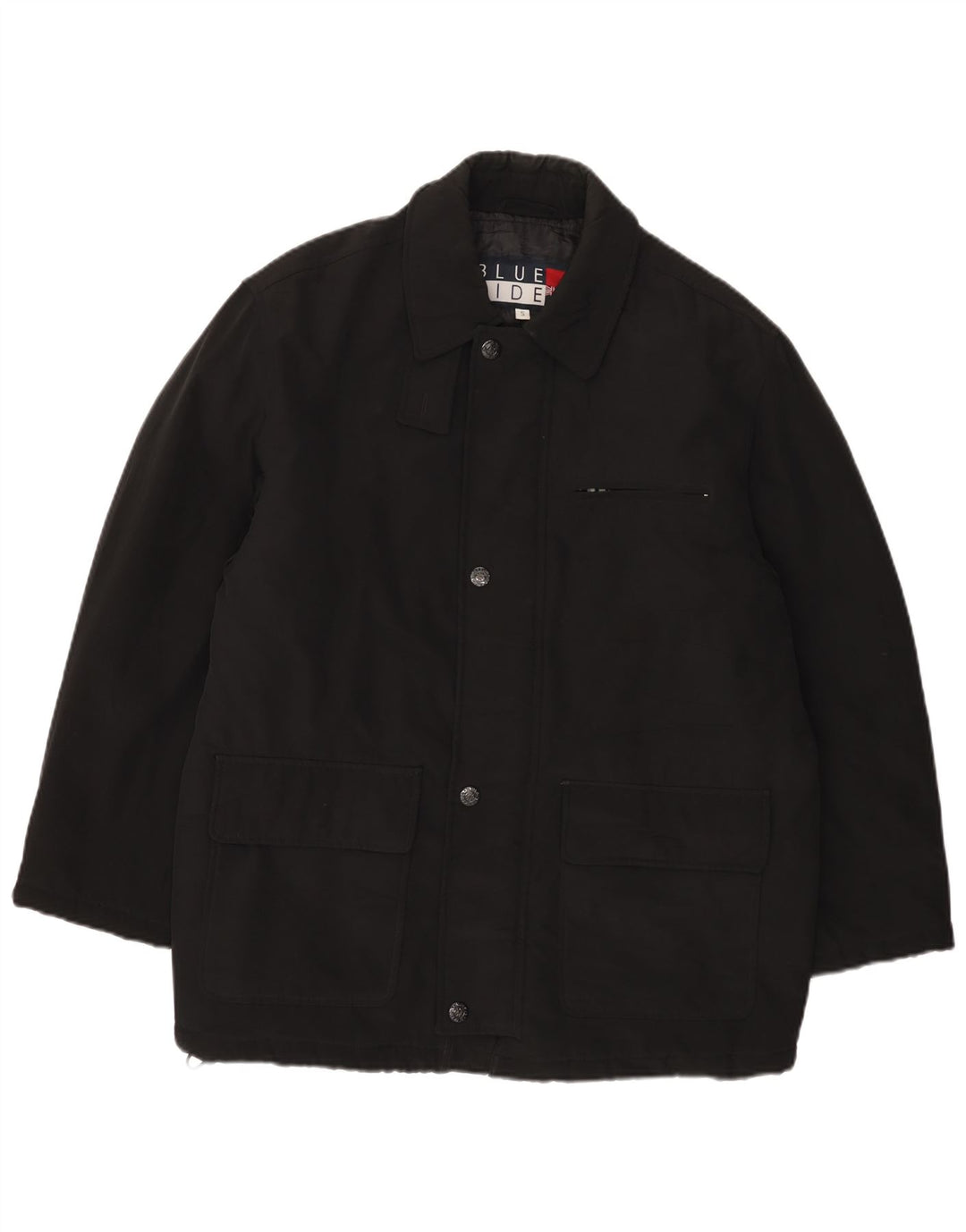 Blue Side Jachetă utilitare pentru bărbați, cu tăiere largă, UK 36, poliester negru mic