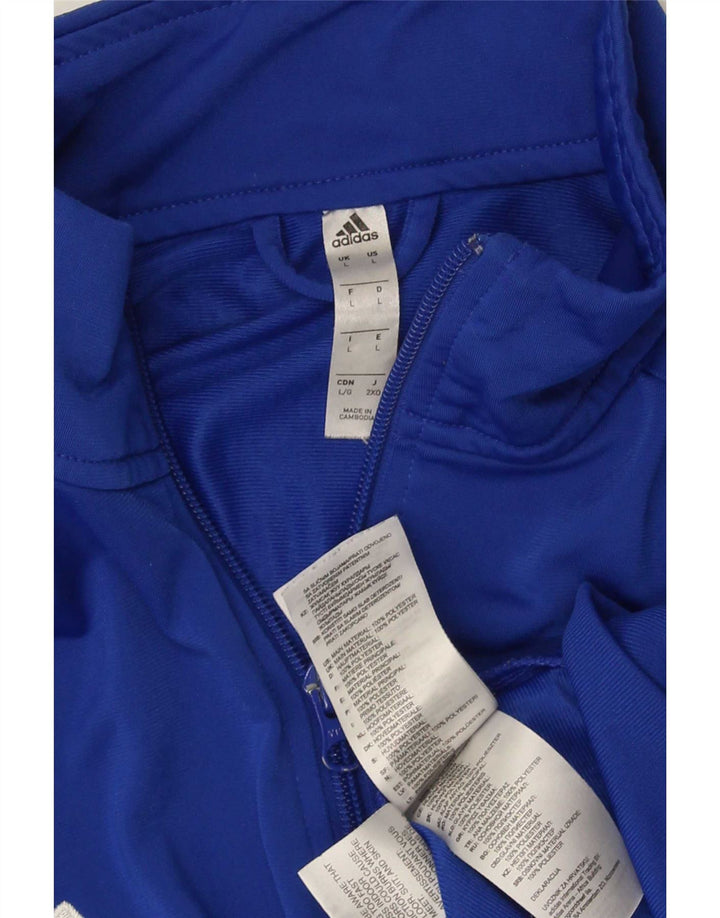 Jachetă de trening pentru bărbați Adidas, mare, albastru, poliester