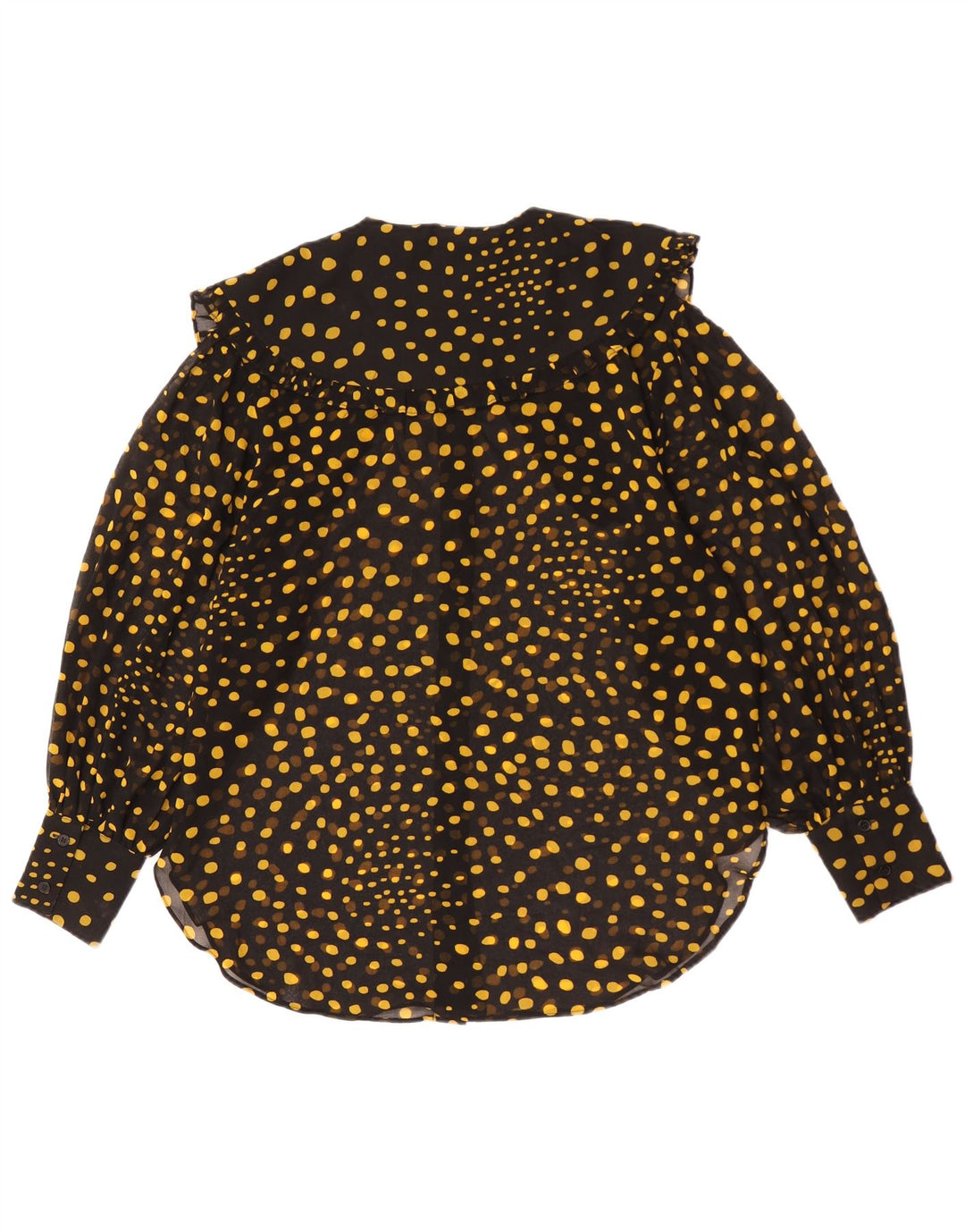 Bluză cămașă supradimensionată pentru femei Topshop UK 10 Poliester cu pete negre mici