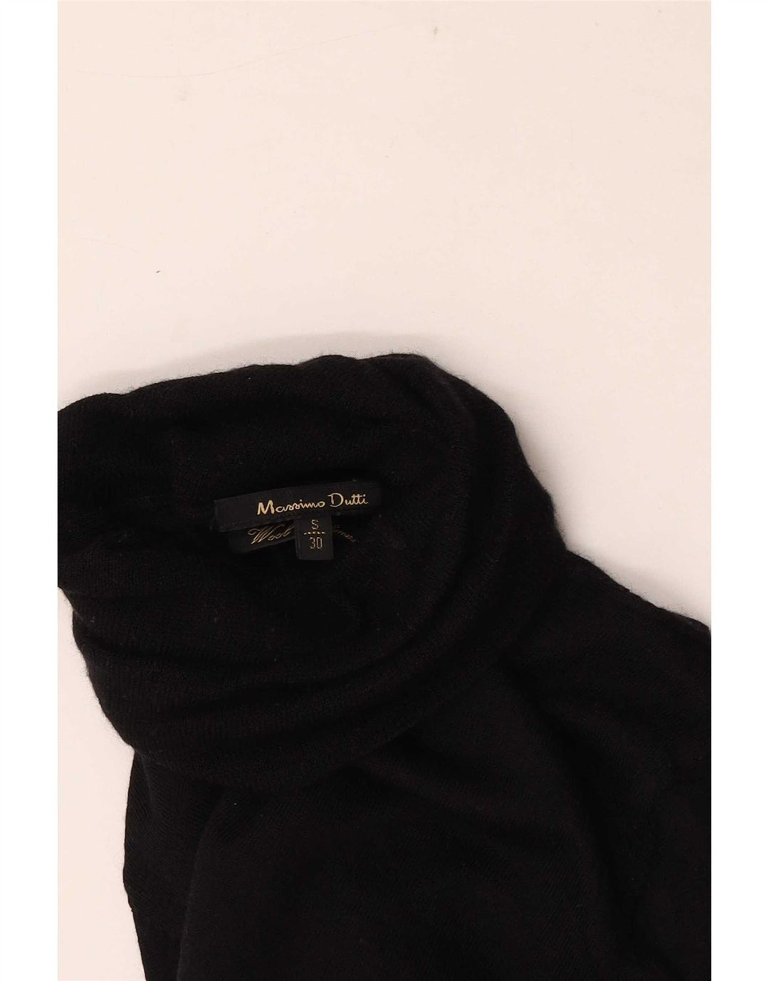 Pulover pentru femei Massimo Dutti cu gât rulat UK 8 Mic Negru