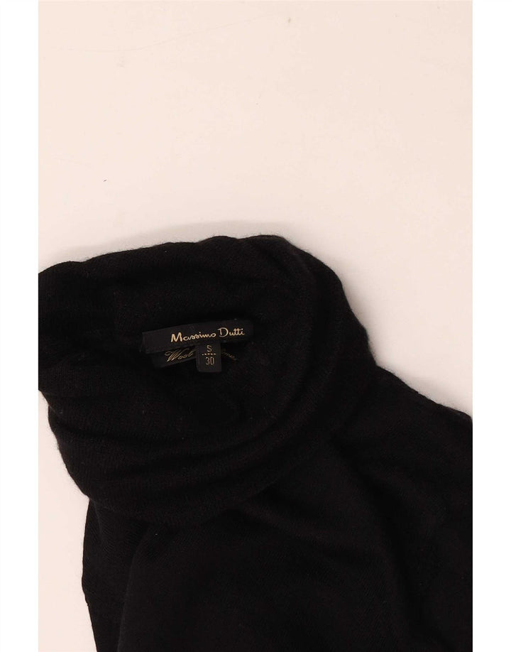Pulover pentru femei Massimo Dutti cu gât rulat UK 8 Mic Negru
